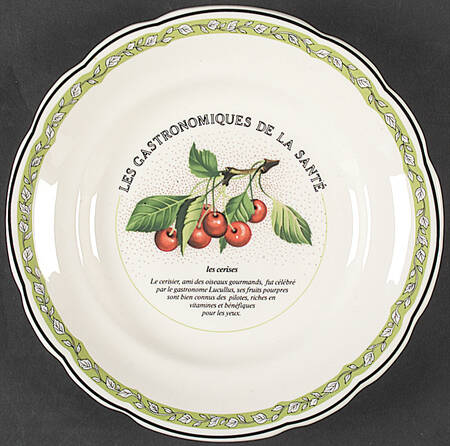 Les Gastronomiques De La Sante Salad/Dessert Plate