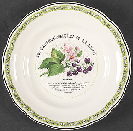 Les Gastronomiques De La Sante Salad/Dessert Plate