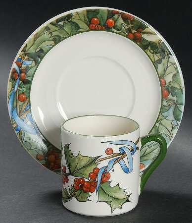 Le Houx Flat Demitasse Cup & Saucer Set