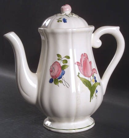 Lorraine Rose Green Coffee Pot & Lid