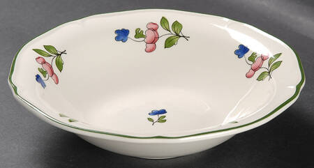 Lorraine Rose Green Coupe Cereal Bowl