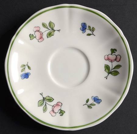 Lorraine Rose Green Saucer for Demitasse Cup