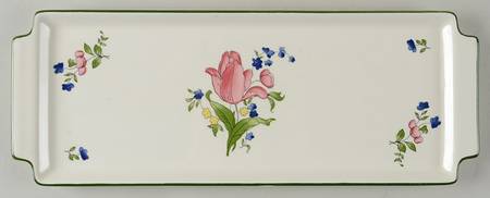 Lorraine Rose Green Large Sandwich Tray