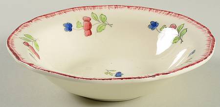 Lorraine Rose Red Coupe Cereal Bowl