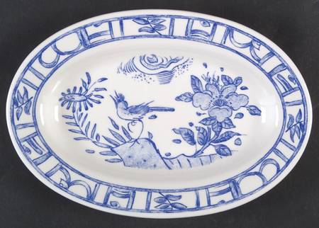 Oiseau Bleu Pickle Dish