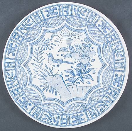 Oiseau Bleu Cake Plate