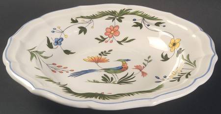 Oiseaux de Paradis Rim Soup Bowl