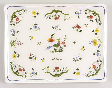Oiseaux de Paradis 14" Acrylic Rectangular Tray