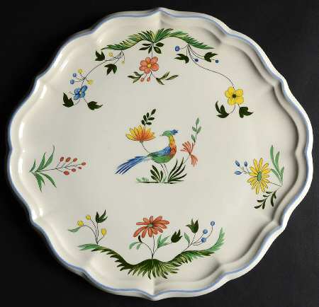 Oiseaux de Paradis Handled Cake Plate