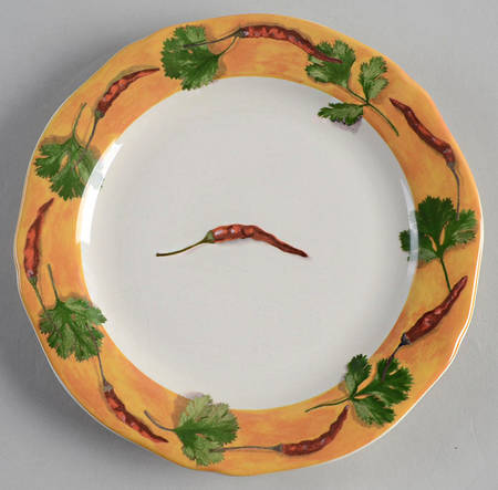 Poivre Et Sel Yellow Canape Plate