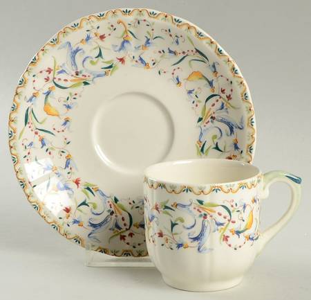 Toscana Flat Demitasse Cup & Saucer Set