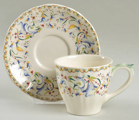 Toscana Flat Cup & Saucer Set