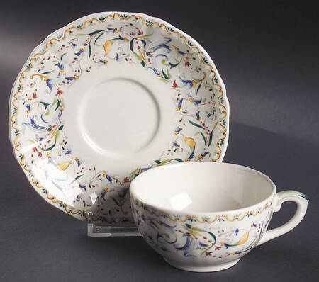 Toscana Flat Cup & Saucer Set
