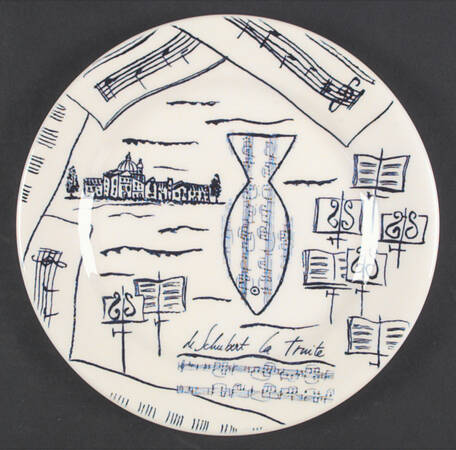 Violin D'Ingres Dessert/Pie Plate