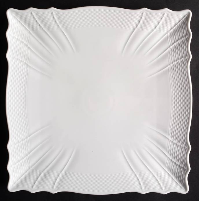 Bianco White (Vecchio Ginori Shape) Square Service Plate (Charger)