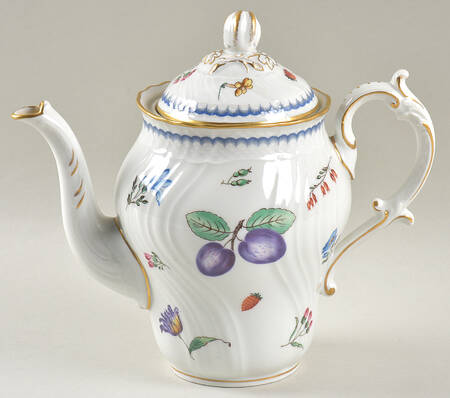 Italian Fruits (Antico Doccia) Coffee Pot & Lid
