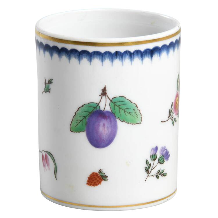 Italian Fruits (Antico Doccia) 4" Storage Jar No Lid