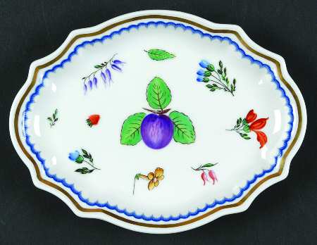 Italian Fruits (Antico Doccia) 6" Oval Tray