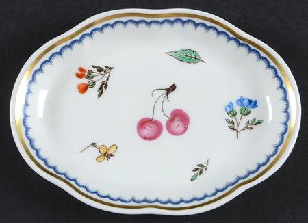 Italian Fruits (Antico Doccia) 4" Scalloped Tray