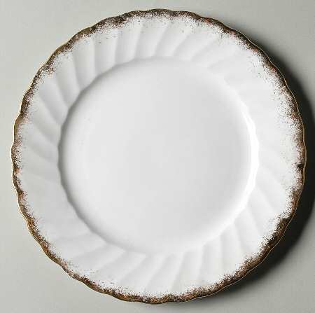 Old Grecian Flute Gold (Sprayed Gold Edge) Dessert/Pie Plate