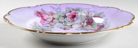 Imperial Purple Large Rim Soup Bowl by Parbus