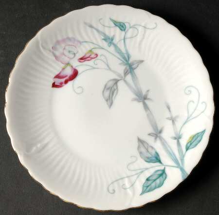 Sweet Pea Bread & Butter Plate