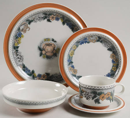 Burgund 5 Piece Place Setting