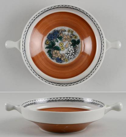 Burgund Lugged Soup Bowl