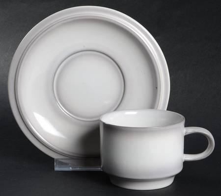 Lorraine Flat Demitasse Cup & Saucer Set
