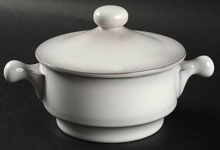 Lorraine Cream Soup Bowl & Lid Set