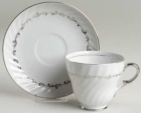 Ebb Tide Footed Cup & Saucer Set
