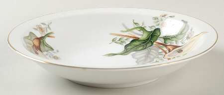 Wood Lily Rim Soup Bowl