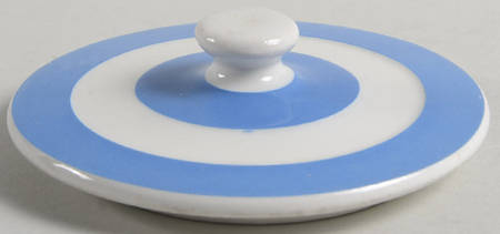 Cornish Blue White (Shield and TG Green) Lid for Rice Canister