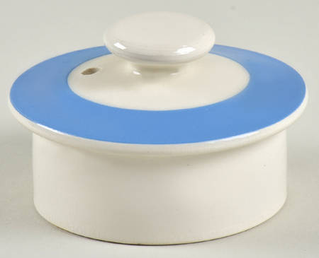 Cornish Blue White (Shield and TG Green) Lid for Mini Teapot