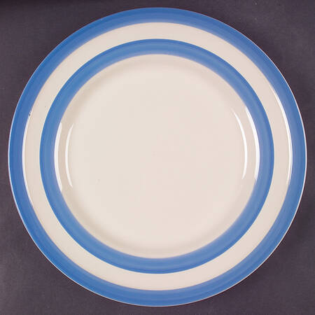Cornish Blue White (Shield and TG Green) 12" Chop Plate (Round Platter)