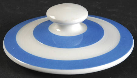 Cornish Blue White (Shield and TG Green) Lid for Coffee Canister