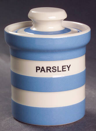 Cornish Blue White (Shield and TG Green) Spice Jar Set Individual Jar & Lid