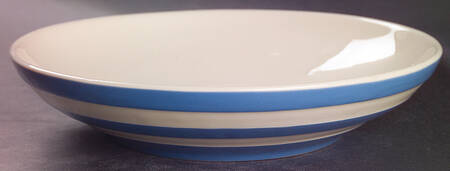Cornish Blue White (Shield and TG Green) 9" Individual Pasta Bowl