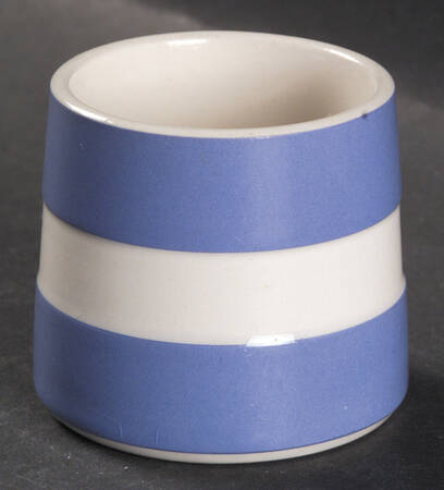 Cornish Blue White (Shield and TG Green) Single Egg Cup