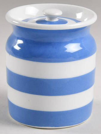 Cornish Blue White (Shield and TG Green) 4" Storage Jar & Lid