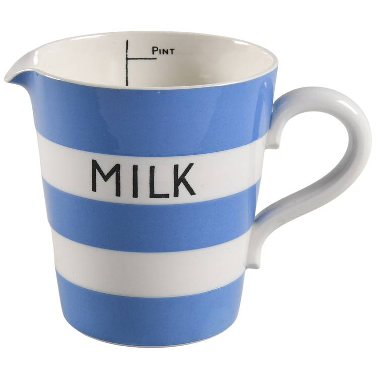 Cornish Blue White (Shield and TG Green) Milk Jug