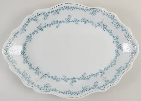 Aldine (Flow Blue) 14" Oval Serving Platter by Grindley