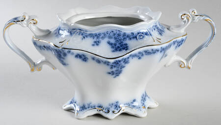 Aldine (Flow Blue) Sugar Bowl No Lid