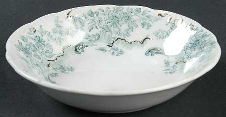 Antique Green Fruit/Dessert (Sauce) Bowl