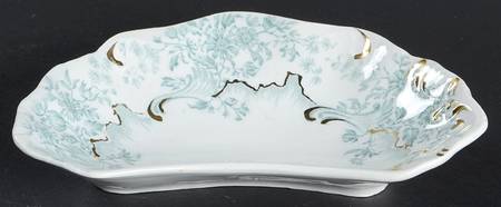 Antique Green Bone Dish