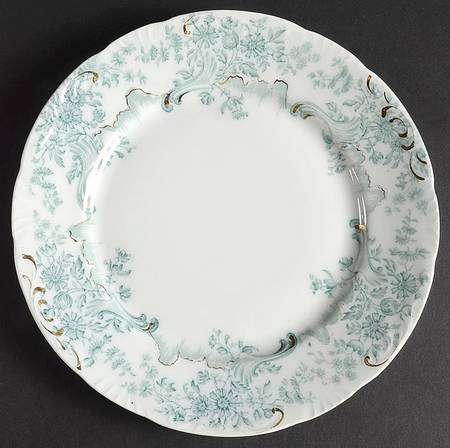 Antique Green Salad Plate