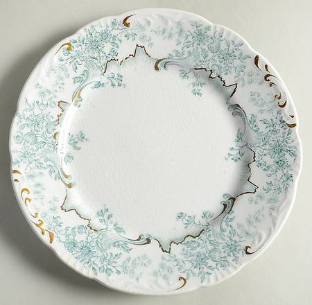 Antique Green Dessert/Pie Plate