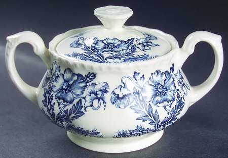 The Atlas Blue (Duchess) Sugar Bowl & Lid