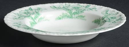 The Atlas Green (Duchess) Rim Soup Bowl