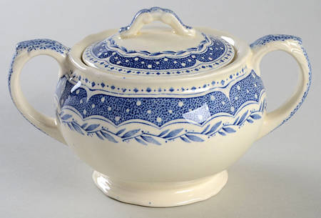 Avon Blue (Earthenware) Sugar Bowl & Lid